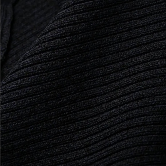 NWT GANNI - V Neck Mini Dress in Dark Navy - Picture 7 of 8